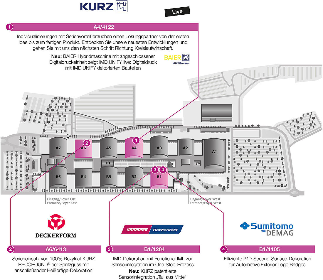 Hallenplan Messe Baier Prägetechnik